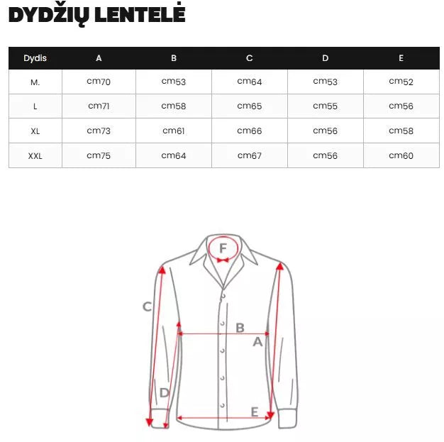 Vyriški rudi marškiniai Tom