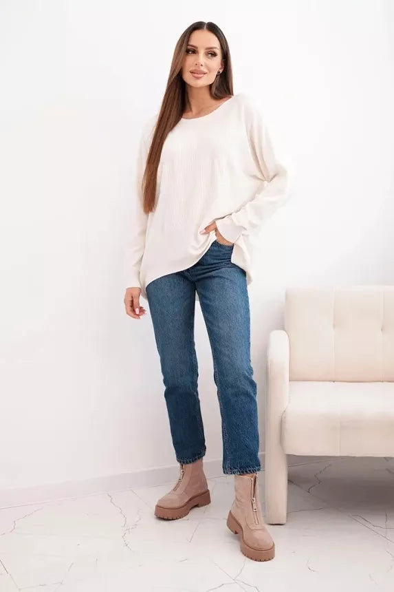 Moteriškas šviesiai rusvas megztinis Star