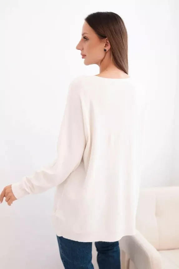 Moteriškas šviesiai rusvas megztinis Star