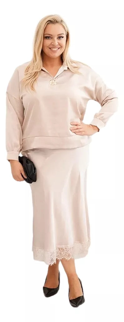 Moteriškas rudas rinkinys Roma