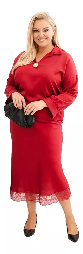 Moteriškas raudonas rinkinys Roma