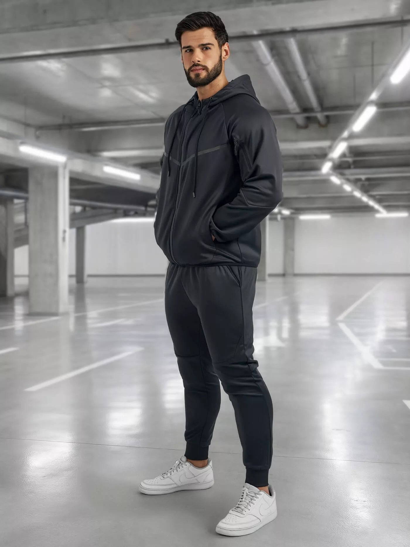 Tamsiai mėlynas vyriškas komplektas Jake