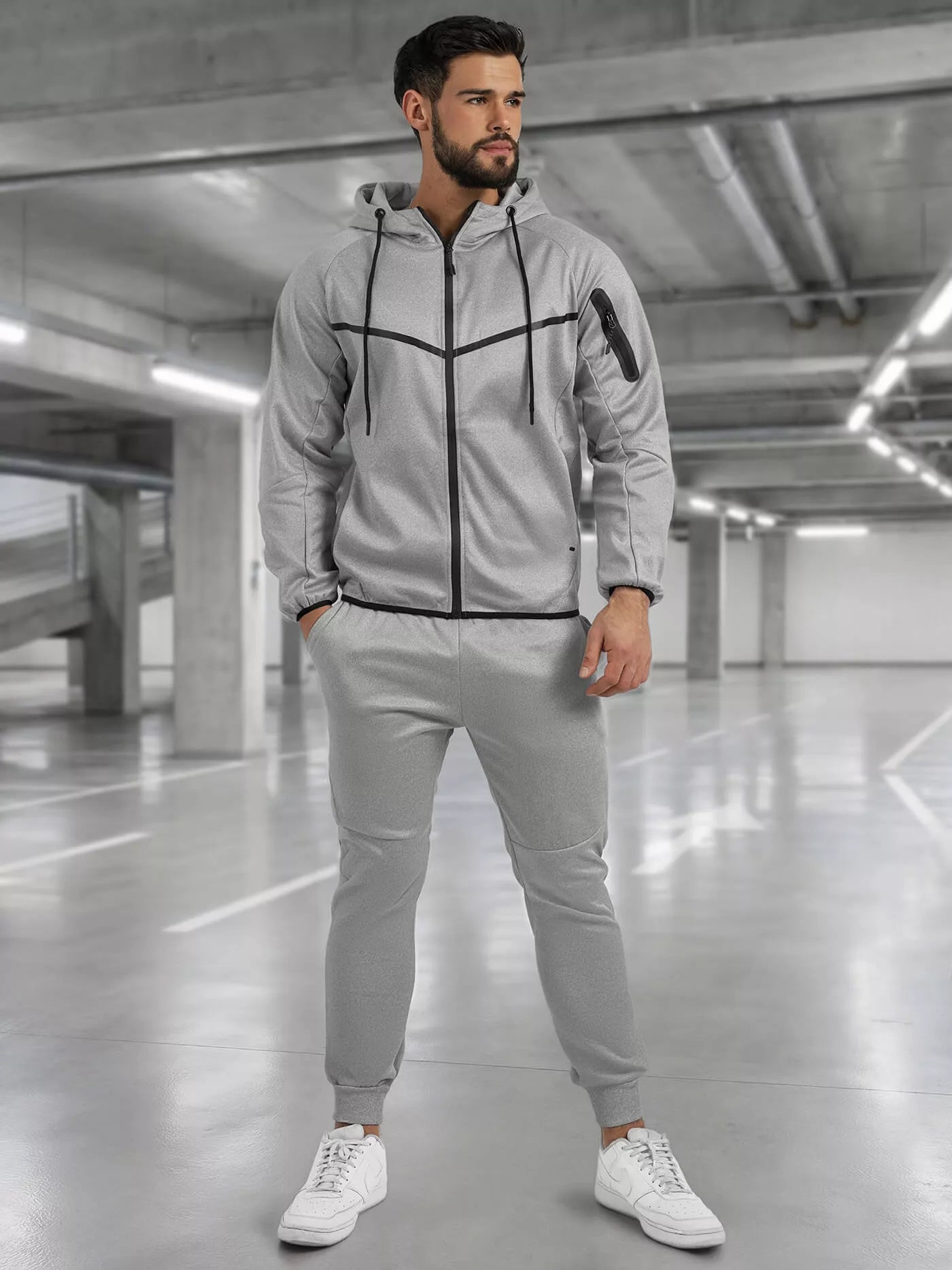 Šviesiai pilkas vyriškas komplektas Jake