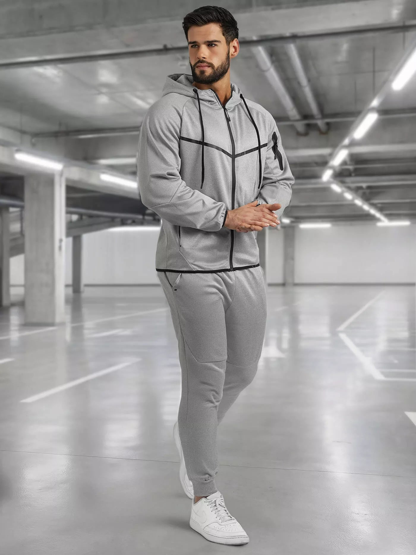 Šviesiai pilkas vyriškas komplektas Jake