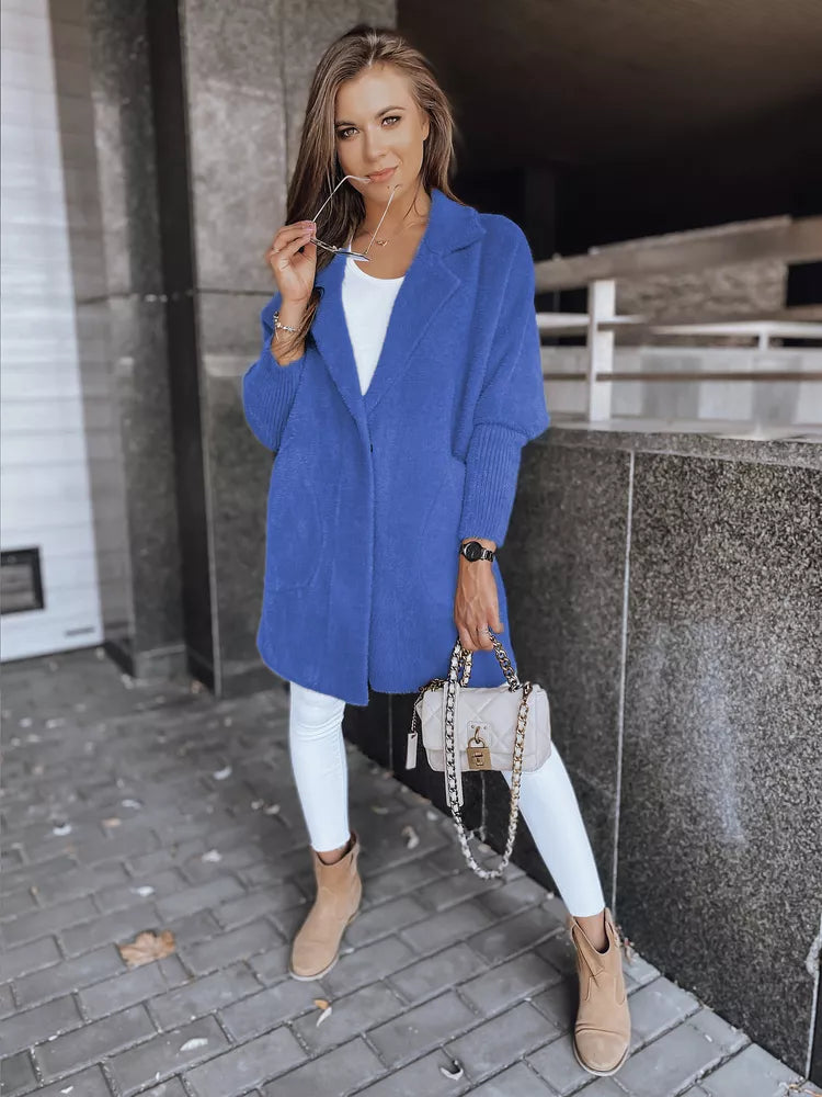 Moteriškas mėlynas paltas Rita