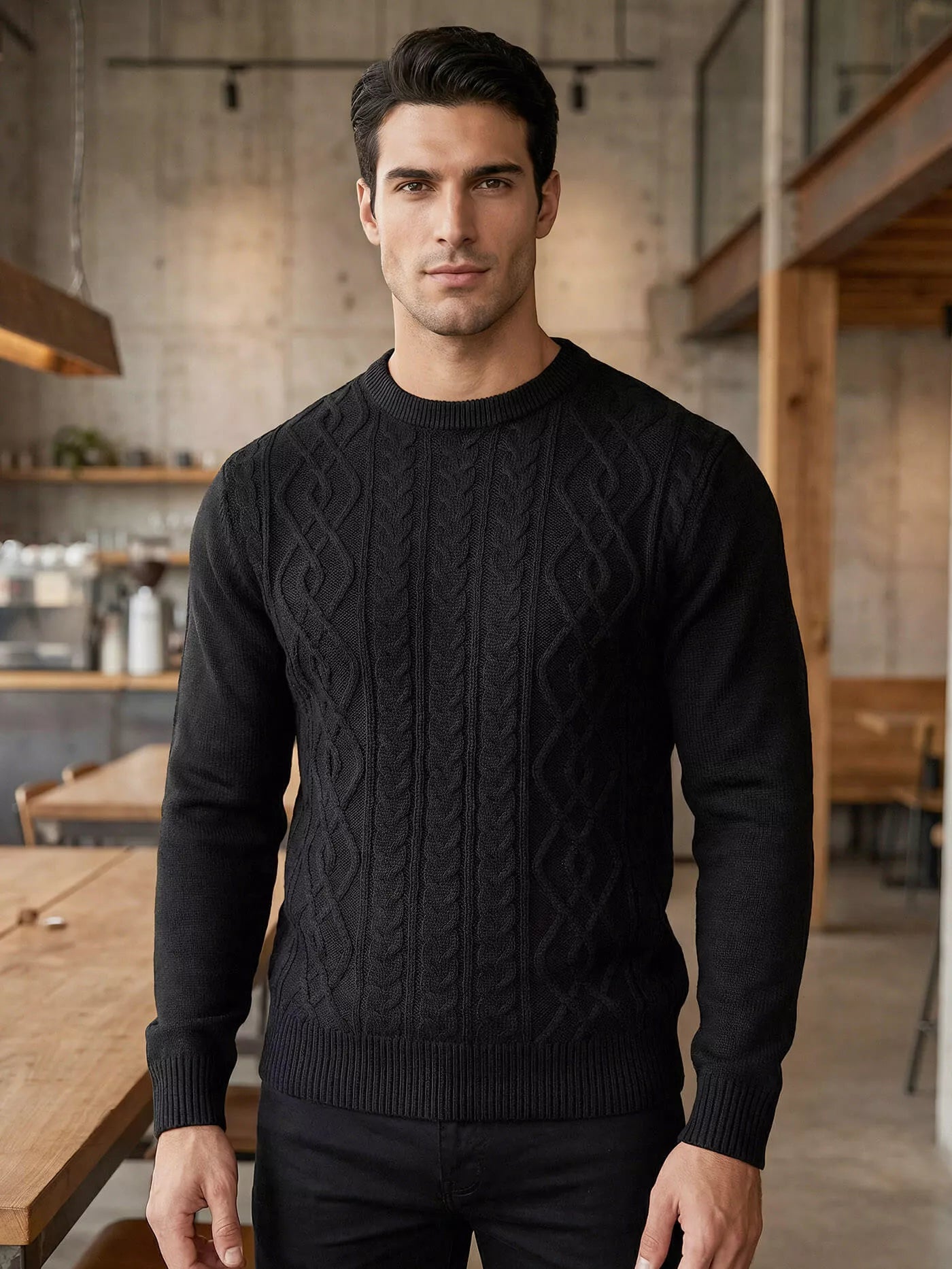 Vyriškas juodas megztinis Wilson