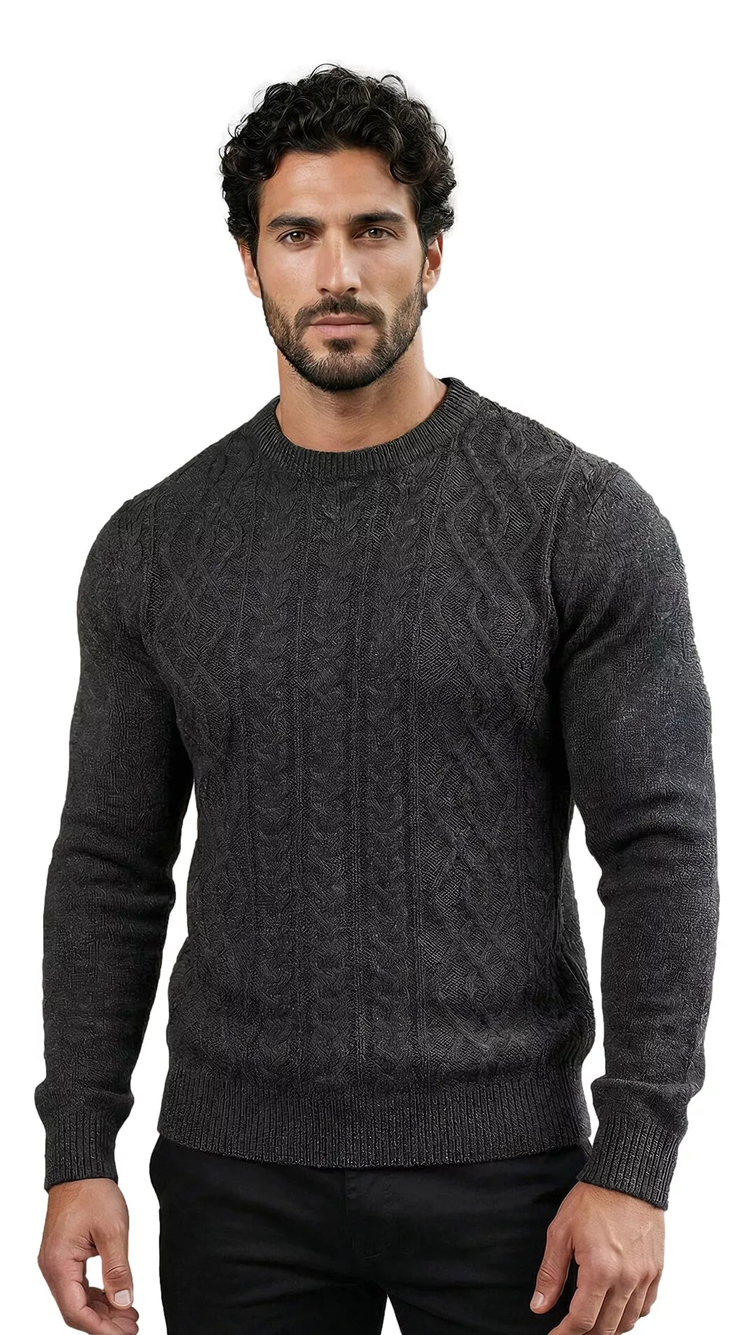 Vyriškas tamsiai pilkas megztinis Wilson