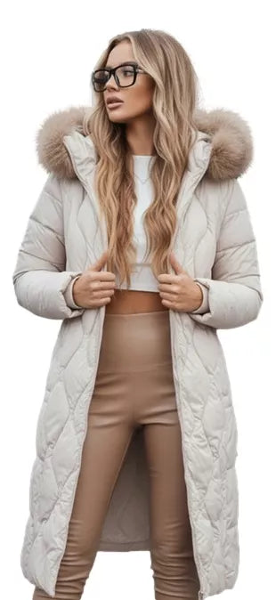 Moteriška žieminė šviesiai rusva striukė Fibin