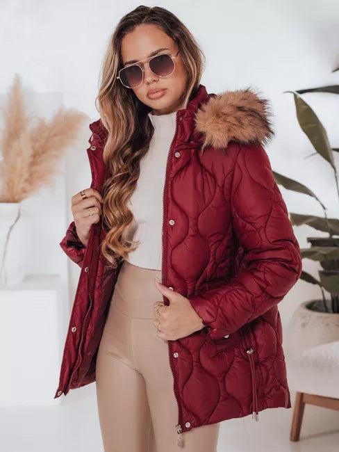 Moteriška bordo žieminė striukė Lumor