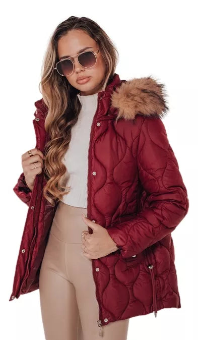 Moteriška bordo žieminė striukė Lumor
