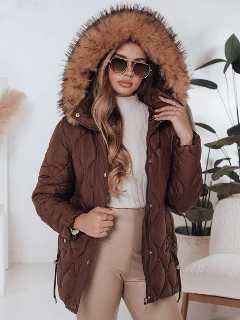 Moteriška ruda žieminė striukė Lumor