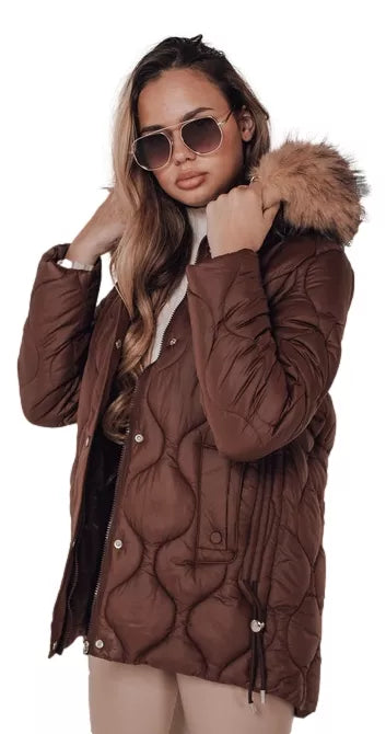 Moteriška ruda žieminė striukė Lumor