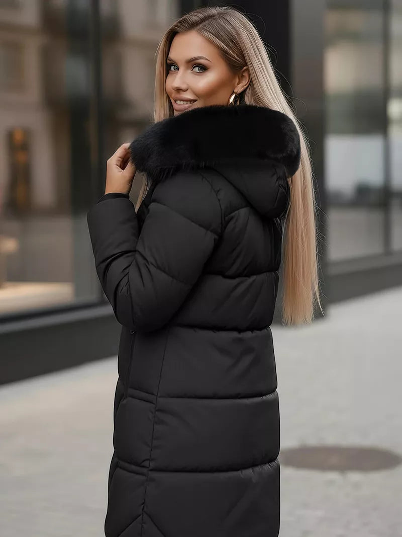 Moteriška juodos spalvos paltas Stel