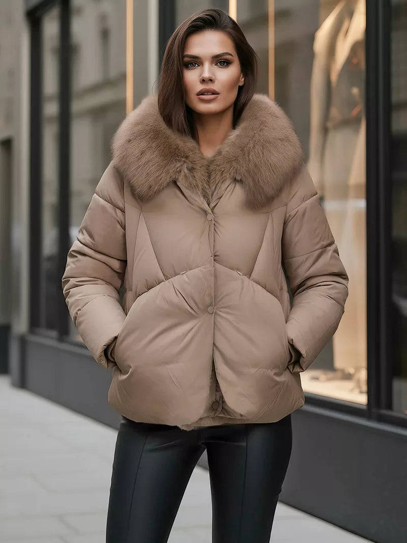 Moteriška rusva žieminė striukė Lota