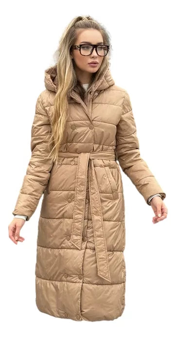 Moteriška žieminė šviesiai ruda striukė Elan