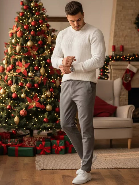 Vyriškos tamsiai pilkos kelnės Rio