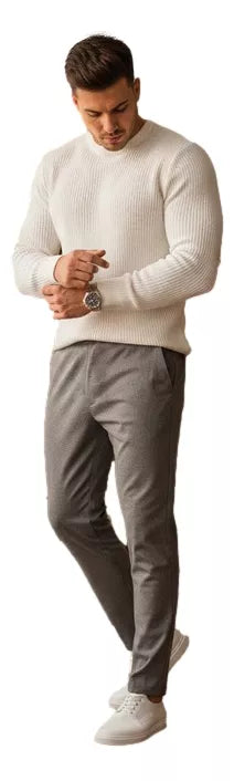 Vyriškos tamsiai pilkos kelnės Rio