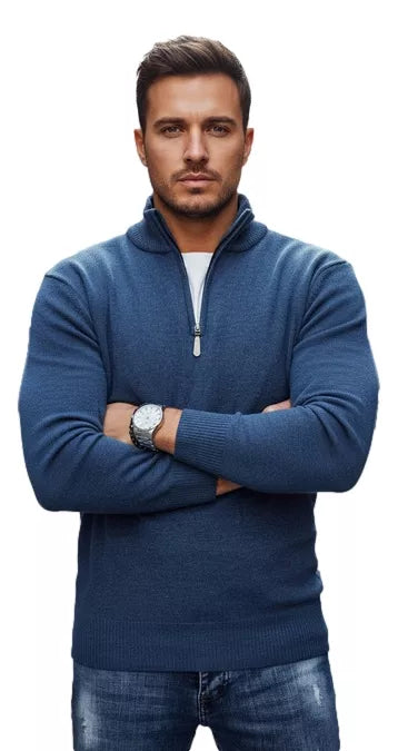 Vyriškas mėlynas megztinis Monar