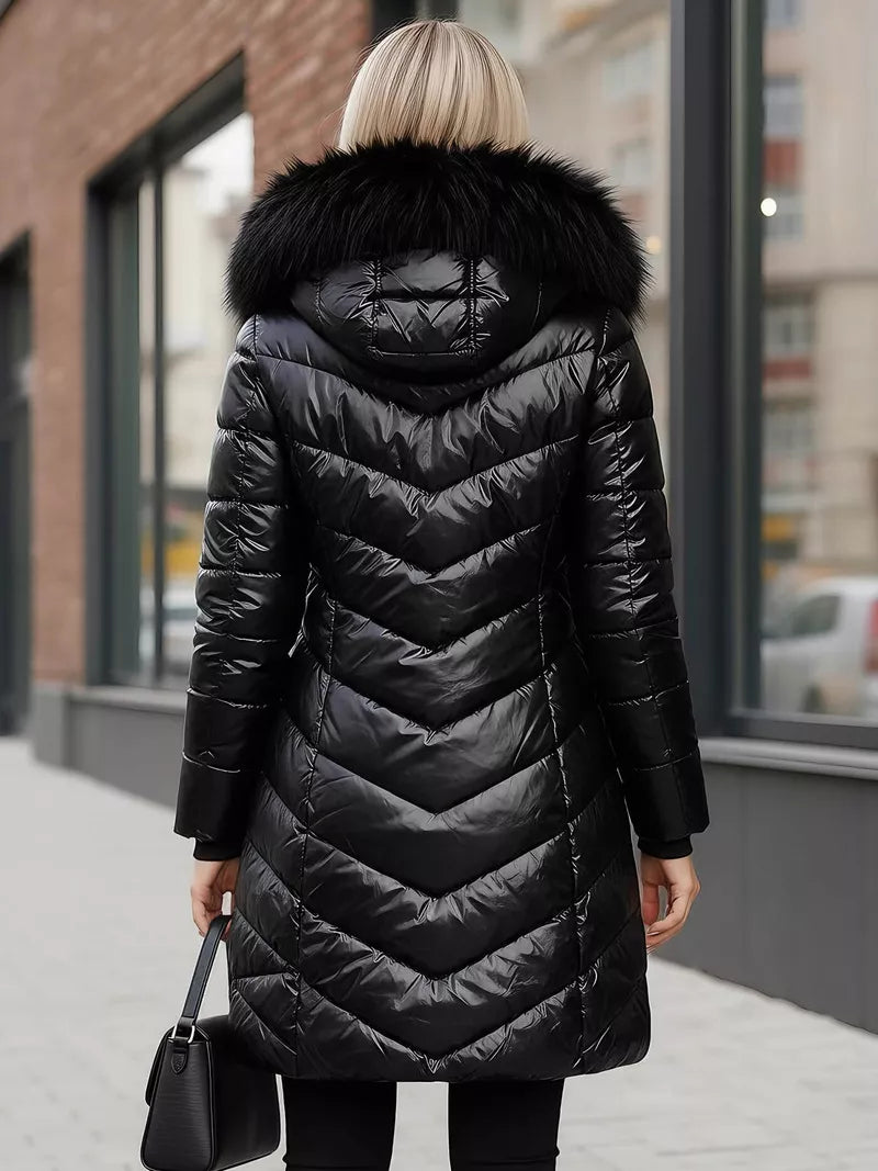 Juoda Žieminė moteriša striukė Marisa