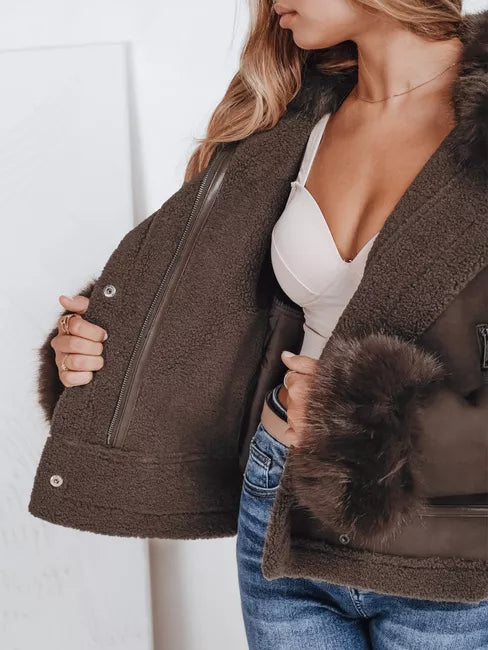 Moteriška rudos spalvos striukė Aiden