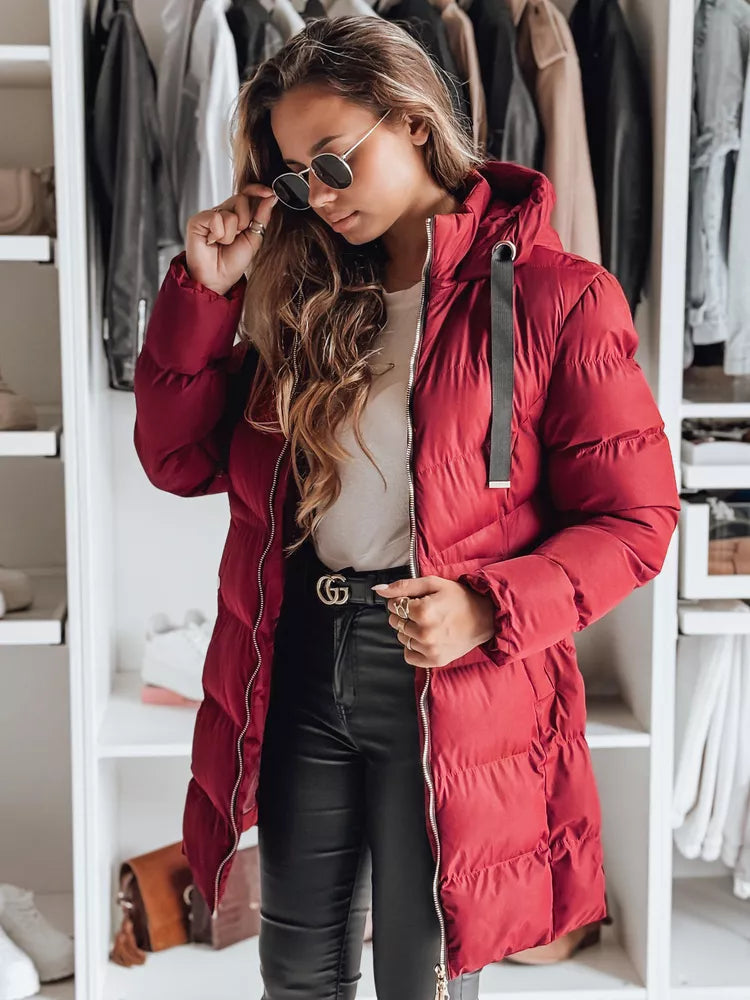 Moteriška žieminė bordo striukė Gabriel