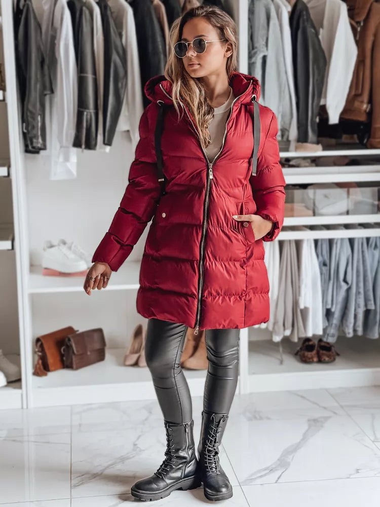 Moteriška žieminė bordo striukė Gabriel