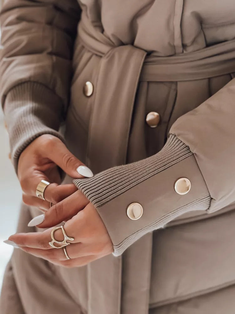 Moteriška žieminė ruda striukė Karlin