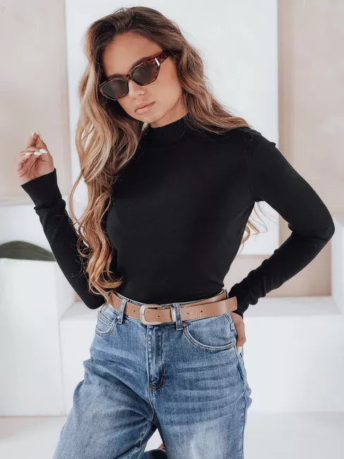 Moteriškas juodas megztinis Lena