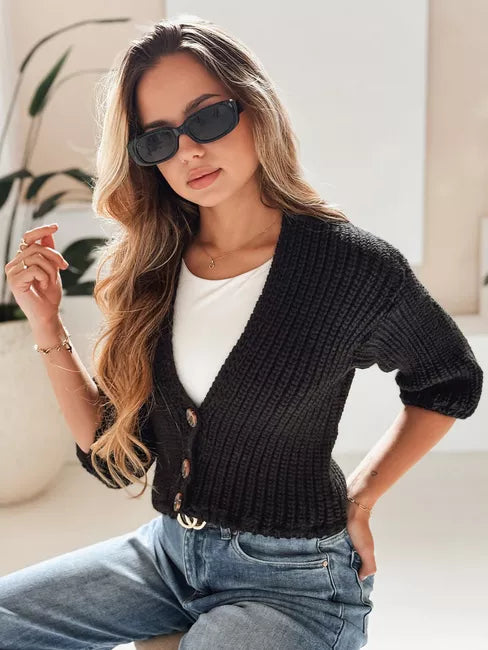 Moteriškas juodas megztinis Lorel