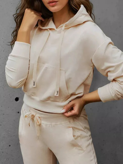 Moteriškas rusvas džemperis su gobtuvu Sonia