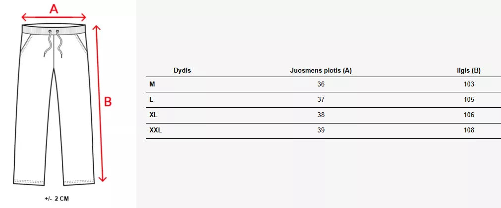 Vyriškos tamsiai mėlynos laisvalaikio kelnės Anti