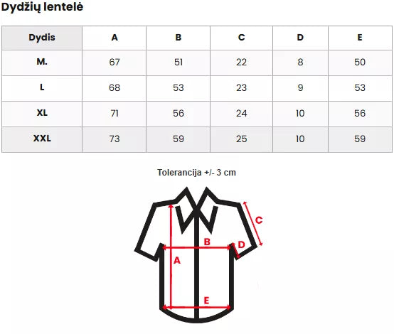 Vyriški juodos spalvos marškiniai trumpomis rankovėmis Sochi