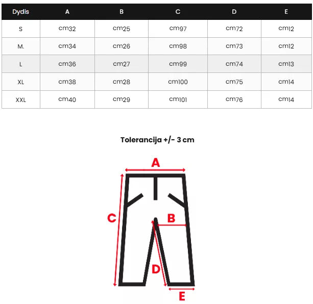 Klasikinės rusvos kelnės Leter