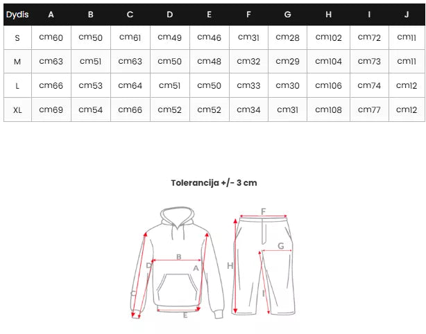 Moteriškas juodas veliūrinis komplektas Rosita
