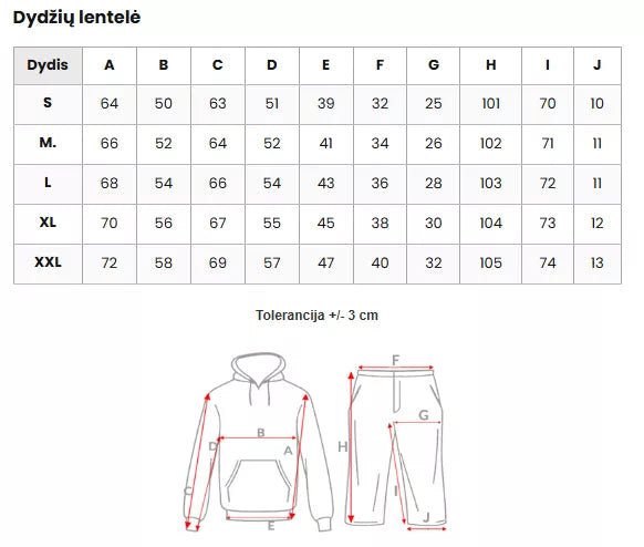 Vyriškas juodas sportinio kostiumo komplektas Lion