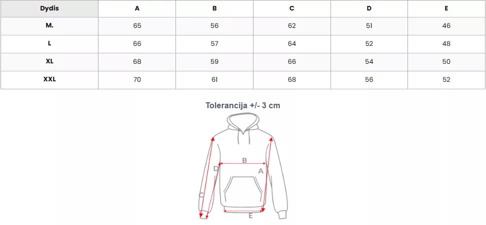 Vyriškas juodas džemperis su gobtuvu Glum