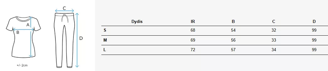Moteriškas mėlynos spalvos komplektas Indrel