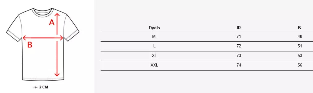 Vyriški juodi marškinėliai Riders
