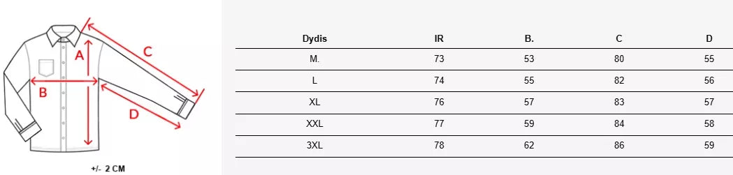 Vyriški baltos spalvos marškiniai Damian