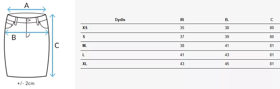 Moteriškas rusvas džinsinis sijonas Tell