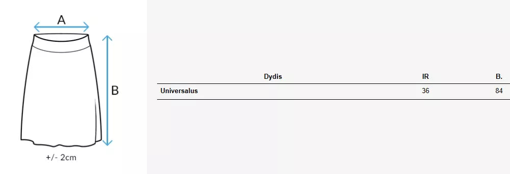 Moteriškas rusvos spalvos tiulio sijonas Milani