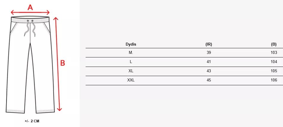 Vyriškos juodos kelnės Rosko