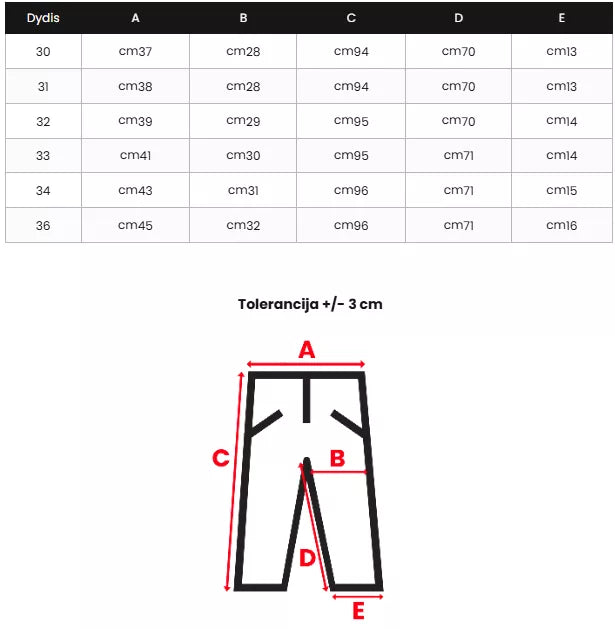 Vyriški pilki džinsai Lesin