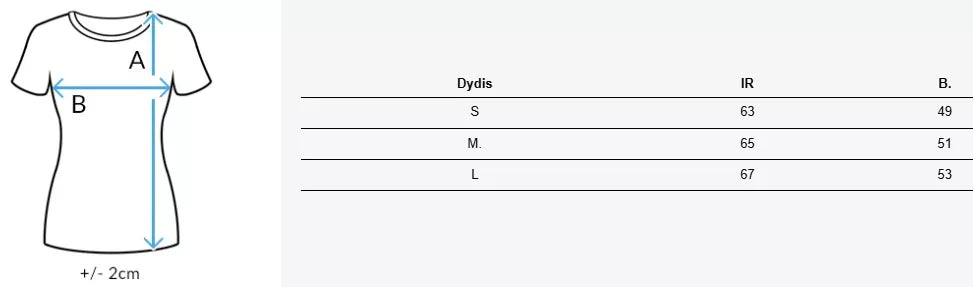 Moteriški rusvi marškinėliai Woman
