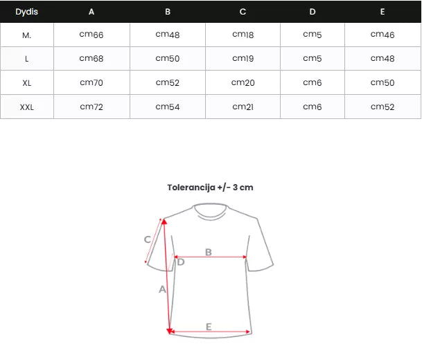 Vyriški balti marškinėliai Rebel