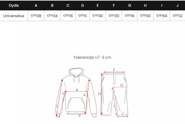 Moteriškas juodas dviejų dalių sportinis komplektas Energy