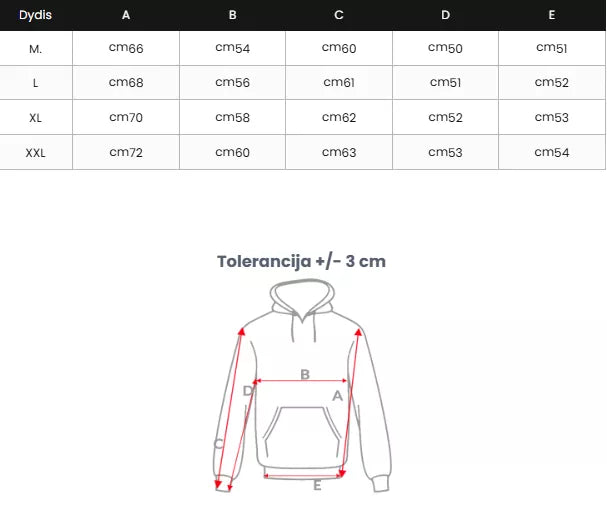 Vyriškas juodas džemperis su gobtuvu Bad