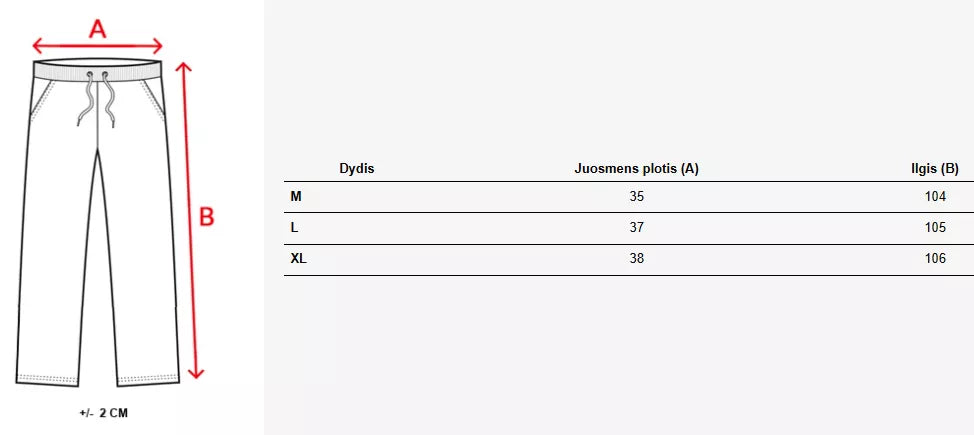 Vyriškos juodos laisvalaikio kelnės Army