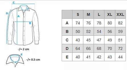 Vyriški džinsiniai mėlyni marškiniai Mant