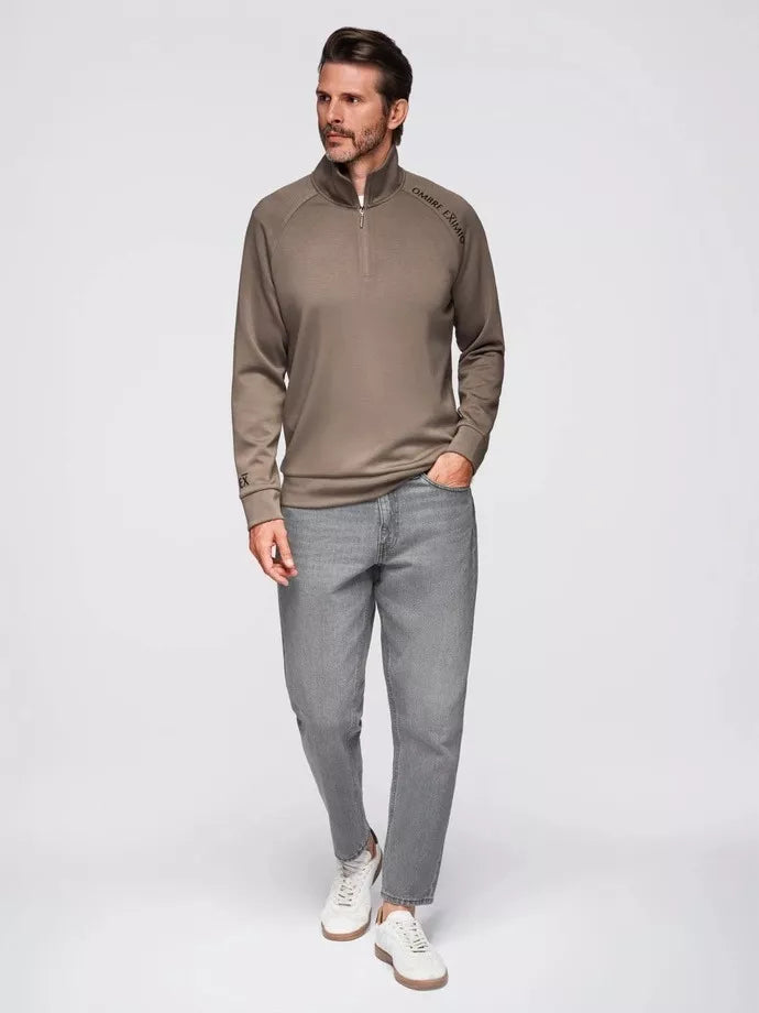 Vyriškas rudas megztinis Exim